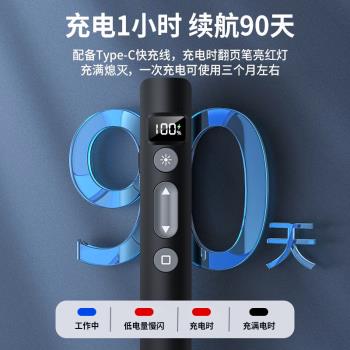 鐳射翻頁筆教師用多功能ppt遙控希沃多媒體教鞭翻頁器充電觸控筆