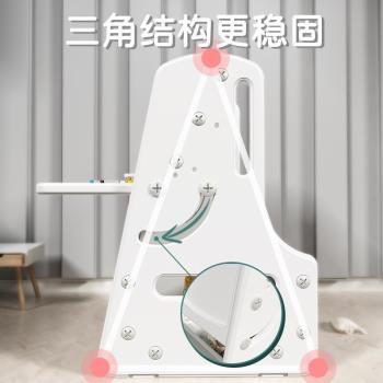 兒童畫板磁性寶寶寫字板嬰兒支架式家用多功能書架收納架塗鴉玩具