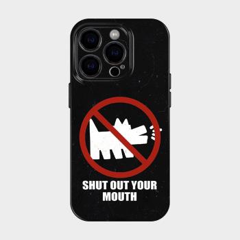 禁止狗叫 適用iphone蘋果16promax手機保護殼15plus搞怪趣味14個性創意13mini有趣的ins超火12小米15全包外殼