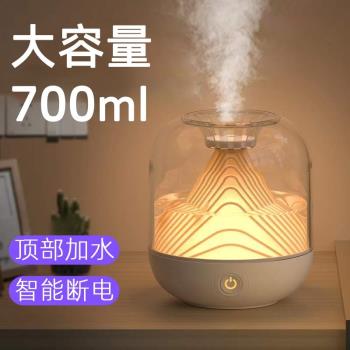 日本進口品質加濕器靜音臥室孕婦嬰兒空氣空調房小型香薰夜燈