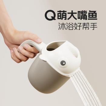 寶寶洗澡舀水瓢勺嬰兒洗頭杯兒童加厚花灑戲水洗發沐浴用品