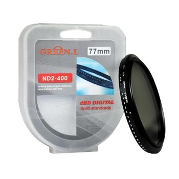 格林爾可調減光鏡ND2-ND400 中灰密度鏡49 52 58 62 67 72 77 82mm濾鏡 適用於佳能索尼單反相機鏡頭配件