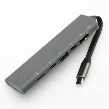 USB3 type C HUB筆記本/手機集線器擴充套件塢 C轉HDMI 帶充電TF讀卡