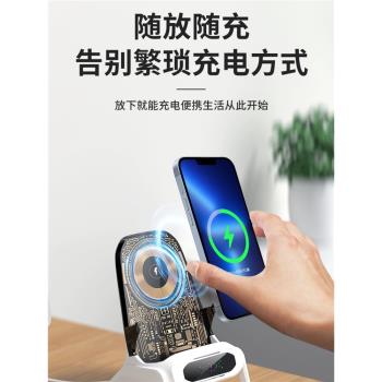 100W超級快充適用小米13ultra無線充電器萬能手機通用桌面立式支架底座11pro快充底座瓦紅米k60/k70至尊版14s