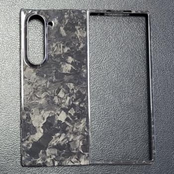 適用於三星Galaxy Z fold6碳纖維手機殼超薄折疊屏保護防套小眾商務高階感鍛碳手機殼