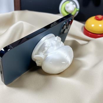 原創新款3D列印蘋果磁吸支架創意漢堡magsafe支架情侶款桌面擺件