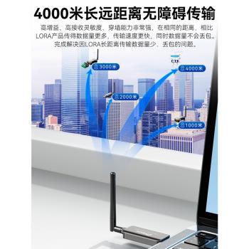 帝特USB/RS232/485轉lora無線數傳電臺DTU透傳IO模擬量模組RS232 485無線串列埠遠端收發433通訊數傳電臺TPUNB