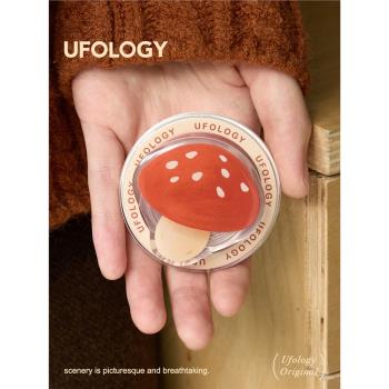Ufology原創手機磁吸支架支援magsafe桌面便攜蘋果個性創意秋冬