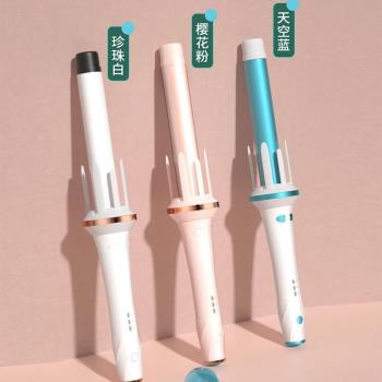 雅美奇源頭工廠全自動卷發棒電動旋轉燙發棒女波浪幹濕兩用可外貿