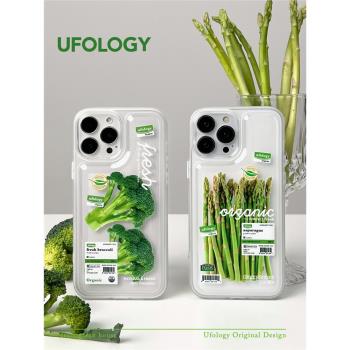 Ufology透明蘋果ins風手機殼