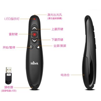 浩客R260 PPT翻頁筆遙控筆投影筆多功能講課筆電子教鞭演示筆教學