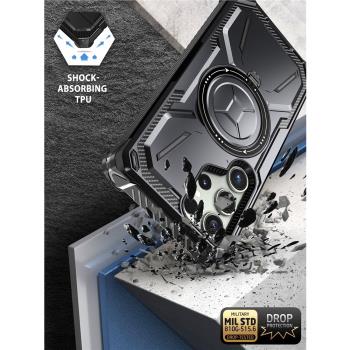 【金屬磁吸支架】三星s24ultra手機殼軍事防摔適用Galaxy S25+保護套四角護盾S22U新款全包s21plus加厚防護後