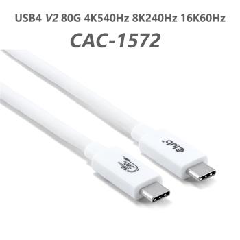 club 3d CAC-1570 usb4 v2 80G 16k 240瓦 usb-c 全功能數據線