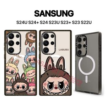 CASETi聯名可愛卡通拉布布頭貼紙小適用三星Galaxy S23 Ultra手機殼Samsung S22u可愛卡通女保護套S24U防摔
