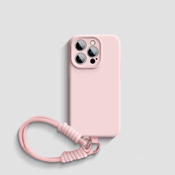 適用蘋果16promax手機殼新款iphone15pro液態矽膠13帶掛繩15全包plus防摔14pro高階蘋果15promax軟殼ip12超火