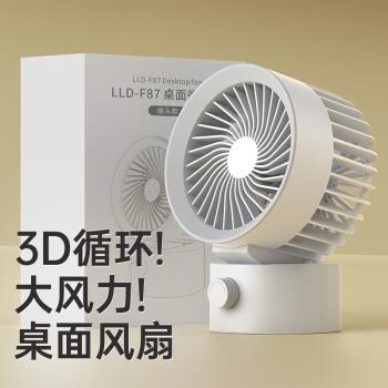 usb桌面小風扇超強力充電搖頭