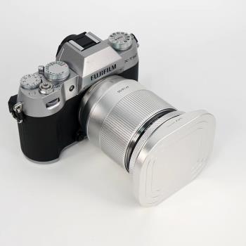 金屬方形遮光罩適用於富士15-45/16-50mm適馬騰龍銘匠七工匠索尼52/55/58/62mm鏡頭鋁合金屬遮光罩