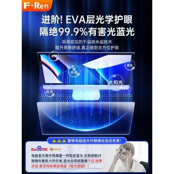 防藍光電腦螢幕罩防輻射螢幕膜電腦螢幕保護膜防反光保護屏適用蘋果筆記本電腦顯示器膜護眼防砸臺式27寸mac