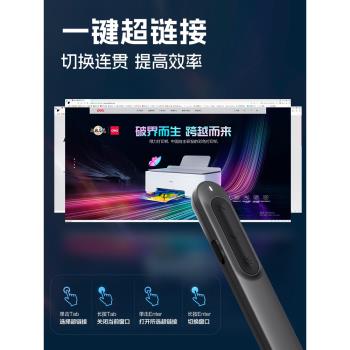 得力ppt翻頁筆教師用多功能鐳射筆遙控器投影儀電腦課件專用幻燈片充電多媒體電子智慧控制講課光筆教鞭換頁