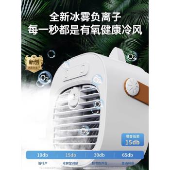 usb充電加濕器二合一桌面小風扇