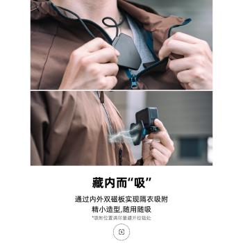 適用dji大疆gopro運動相機雙磁吸支架action5pro快拆掛脖insta360 ace pro 2胸前胸掛車載固定action 4 3配件