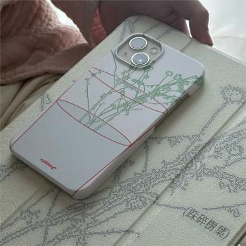 nullthing®原創花器透明手機殼 iPhone15promax 硬殼 蘋果14 安卓透明殼 小眾