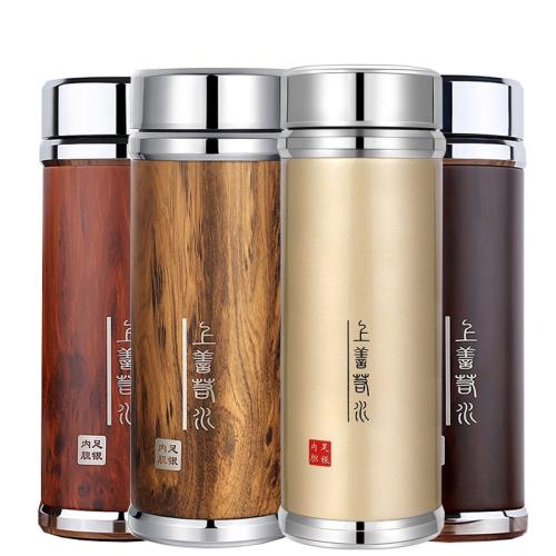 免運)蘇州銀樓上善若水足銀999雪花銀內膽水杯純銀杯保健手把銀杯W|保溫