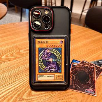 64x90mm球星卡手機殼遊戲王PTCG寶可夢卡適用蘋果iPhone16ProMax保護套16pro矽膠防摔15pro小馬寶莉卡磚