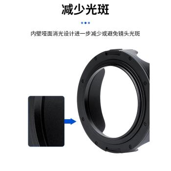 JJC 適用永諾小痰盂遮光罩永諾50mm F1.8 II遮光罩50f18佳能EF卡口單反相機自動對焦人像鏡頭UV鏡配件