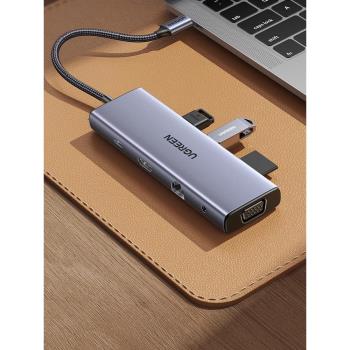 熱銷拓展塢typec擴充套件hdmi投屏轉換usb分線器hub多功能集線器