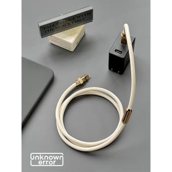 unknown error矽膠黑 金配件手機充電線適用於iphone15等ipad充電