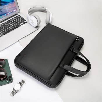 Lenovo/聯想原裝Thinkclub T310手提包15.6寸電腦筆記本大容量商務差旅短途出差旅行簡約皮包公文式包經典版