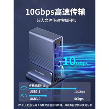 阿卡西斯type-c桌面擴充套件塢15合1多功能拓展塢四屏異顯DP快充高畫質HDMI網線SD/TF讀卡器多合一usb轉接頭音頻口