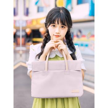 筆記本手提電腦包14寸女士2022新款適用蘋果MacBookPro13.3聯想小新air15點6小米16輕便內膽包ipad平板保護套