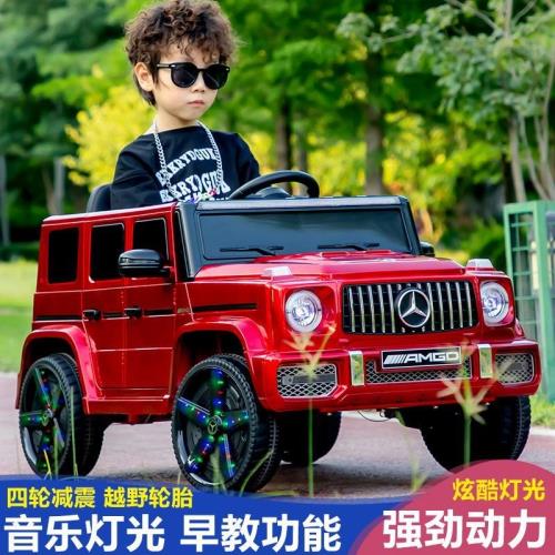 兒童電動.車四輪越野汽.車奔馳大g.遙控汽.車可坐人寶寶搖擺充電童.車擺件