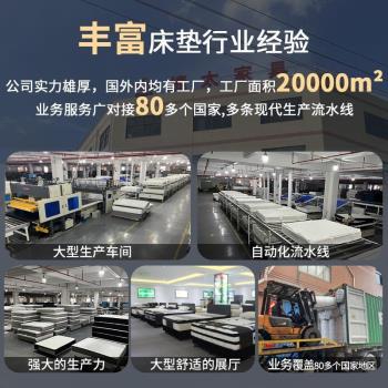 廠家直售獨立袋裝彈簧床墊酒店家用民宿跨境高密海綿壓縮卷包床墊