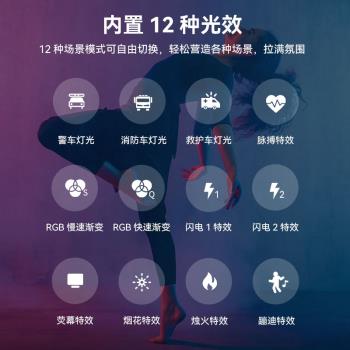 斯莫格雙面補光燈圈圈燈RGB迷你口袋方塊磁吸拍照美食打光充電式