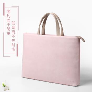 手提包適用macbookair電腦包蘋果筆記本air13.3寸電腦包Macbook12女mac內膽包pro13保護套14男15.6時尚商務