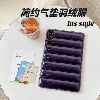 羽絨服適用三星tab S7/S8平板保護殼T870防摔X706全包P613無蓋T500軟A7矽膠S6lite氣墊T290後殼11/10.5/8.7寸