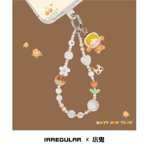 小鬼原創2025新年手機鏈禮物泡泡手機掛繩瑪特掛鏈手腕手機殼吊墜