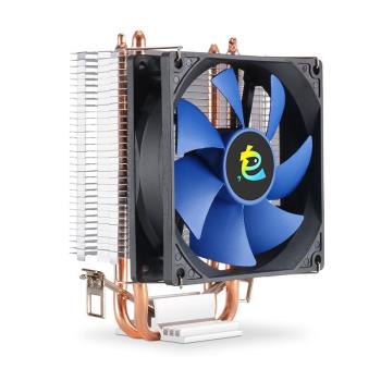 電腦CPU散熱器 T200 9CM無光風扇 雙銅管支援1700 115X 1200 AM5