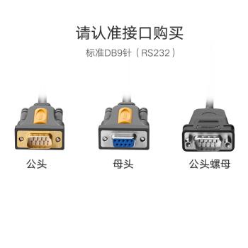 綠聯usb轉RS232串列埠線 DB9針公頭轉接線 com口調試線 公頭轉接線