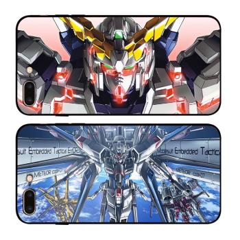 高達SEED獨角獸6s適用XSMAX手機殼8plus磨砂iphone7軟殼11E掛繩XR