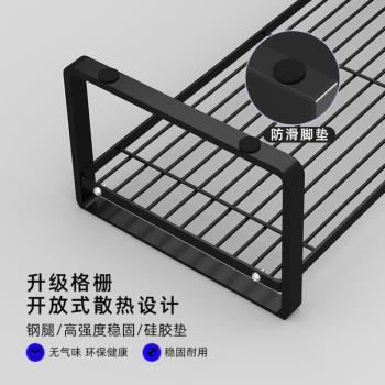 支架電腦電腦顯示器托架螢幕燒烤鏤空架散熱書桌工位桌上置物架架