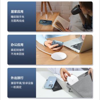 適用蘋果16無線充電器15手機快充magsafe磁吸iPhone 14Promax桌面25w通用13