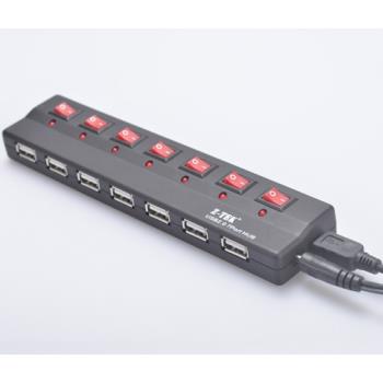 Z-TEK 力特 USB2.0HUB 7口集線器 獨立開關 擴展器 分線器 ZE532A