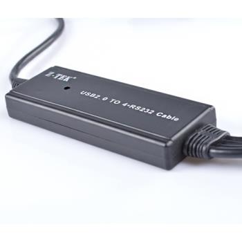 Z-TEK 力特usb轉四串列埠線 USB轉4個串列埠 USB2.0轉RS232線 ZE552A