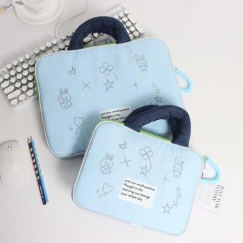 寸太空棉棉包刺繡14寸IPAD平板筆記本手提電腦小包時尚防震1116寸