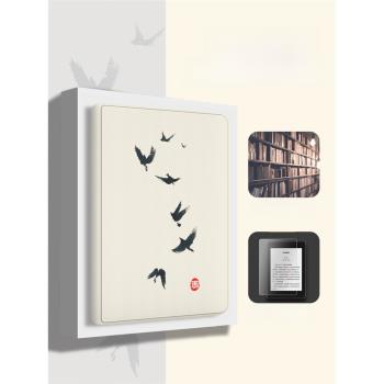 適用kindle保護套paperwhite3/4咪咕kinddel殼KPW5青春版2022翻蓋入門KPW4套558磁吸休眠M2L3EK國風水墨飛鳥
