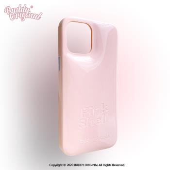 BUDDY原創ShellPink肥皂殼適用iPhone15promax手機殼13簡約14時尚12